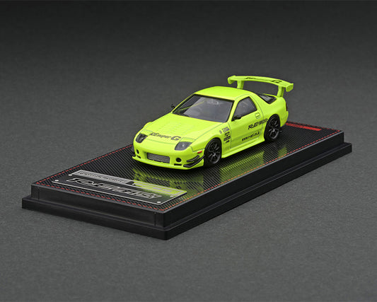 [ Back-order ] ignition model IG2497 1:64 Mazda RX-7 (FC3S) RE Amemiya Yellow Green model car