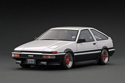 [ Back-order ] ignition model IG3283 1:18 Toyota Sprinter Trueno 3Dr GT Apex (AE86) White/Black AD-Wheel