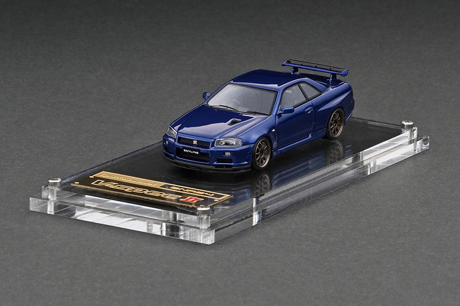 [ Back-order ] ignition model IG2939 1:64 Nissan Skyline GT-R V-spec II (R34) Bayside Blue