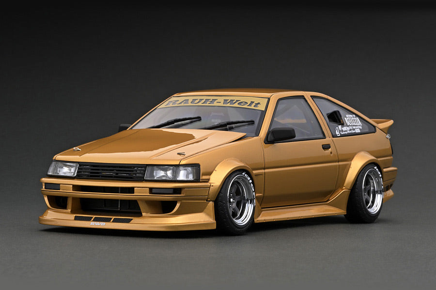 [ Back-order ] ignition model IG2608 1:18 RWB AE86 Gold model car