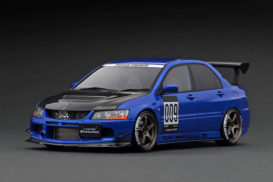 [ Back-order ] ignition model IG2378 1:18 Mitsubishi Lancer Evolution IX (CT9A) Blue model car