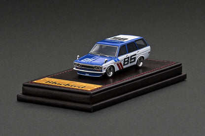 [ Back-order ] ignition model IG2930 1:64 Datsun Bluebird (510) Wagon Blue/White