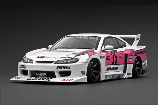 [ Back-order ] ignition model IG2921 1:18 LB-Super Silhouette S15 SILVIA White/Pink model car