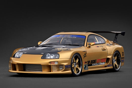 [ Back-order ] ignition model IG3743 1:18 TOP SECRET GT300 Supra A80 Gold model car