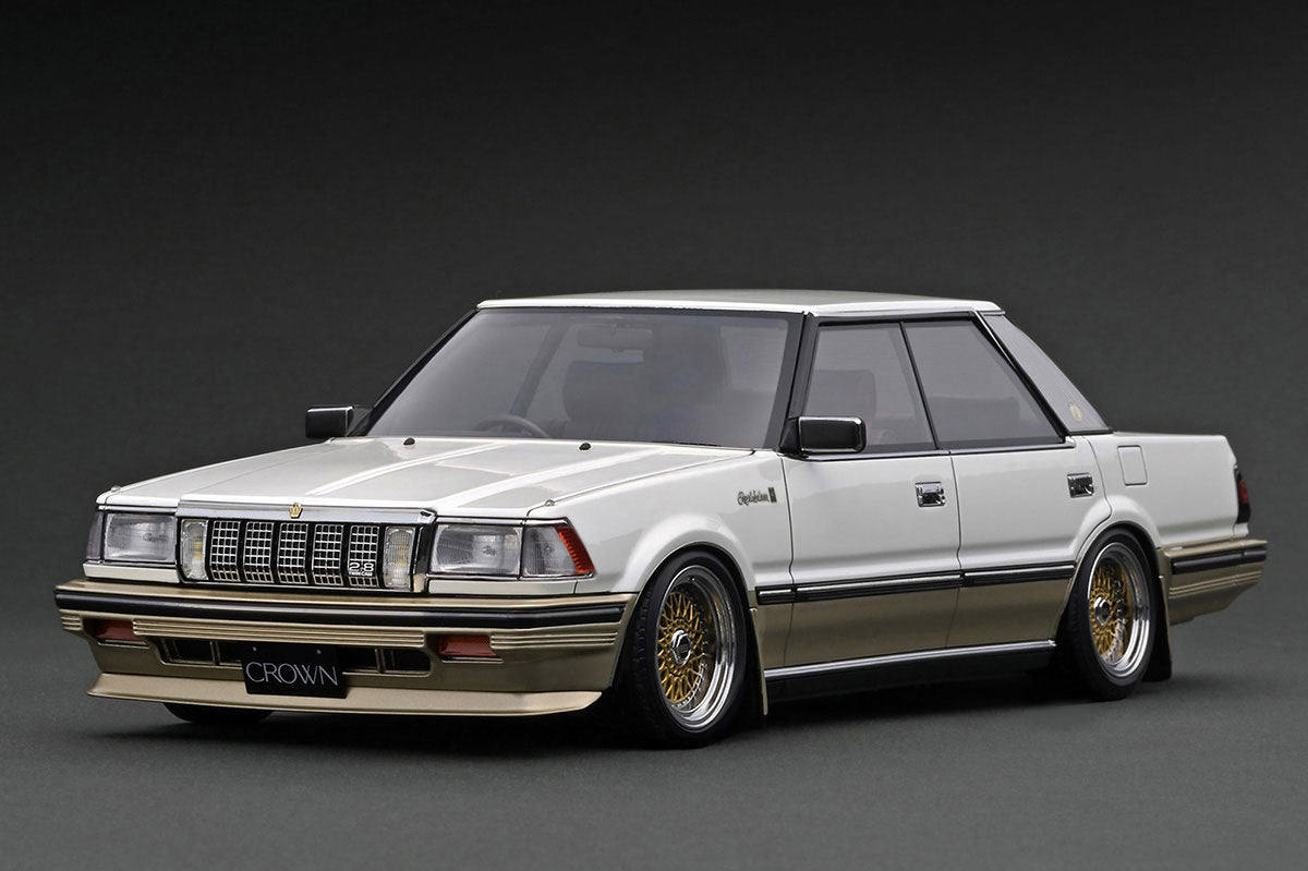 [ Back-order ] ignition model IG3826 1:18 Toyota Crown 3.0 Royal Saloon G 120 Pearl White Gold model car