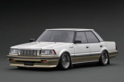 [ Back-order ] ignition model IG3825 1:18 Toyota Crown 2.8 Royal Saloon G 120 Pearl White Gold model car