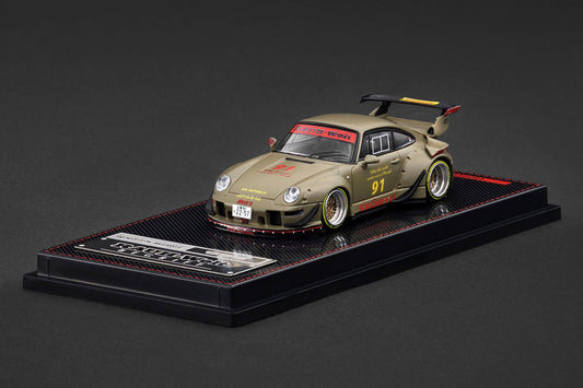 [ Back-order ] ignition model IG3873 1:64 RWB 993 Matte Green model car