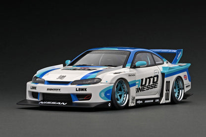 [ Back-order ] ignition model IG2922 1:18 LB-Super Silhouette S15 SILVIA White/Blue model car