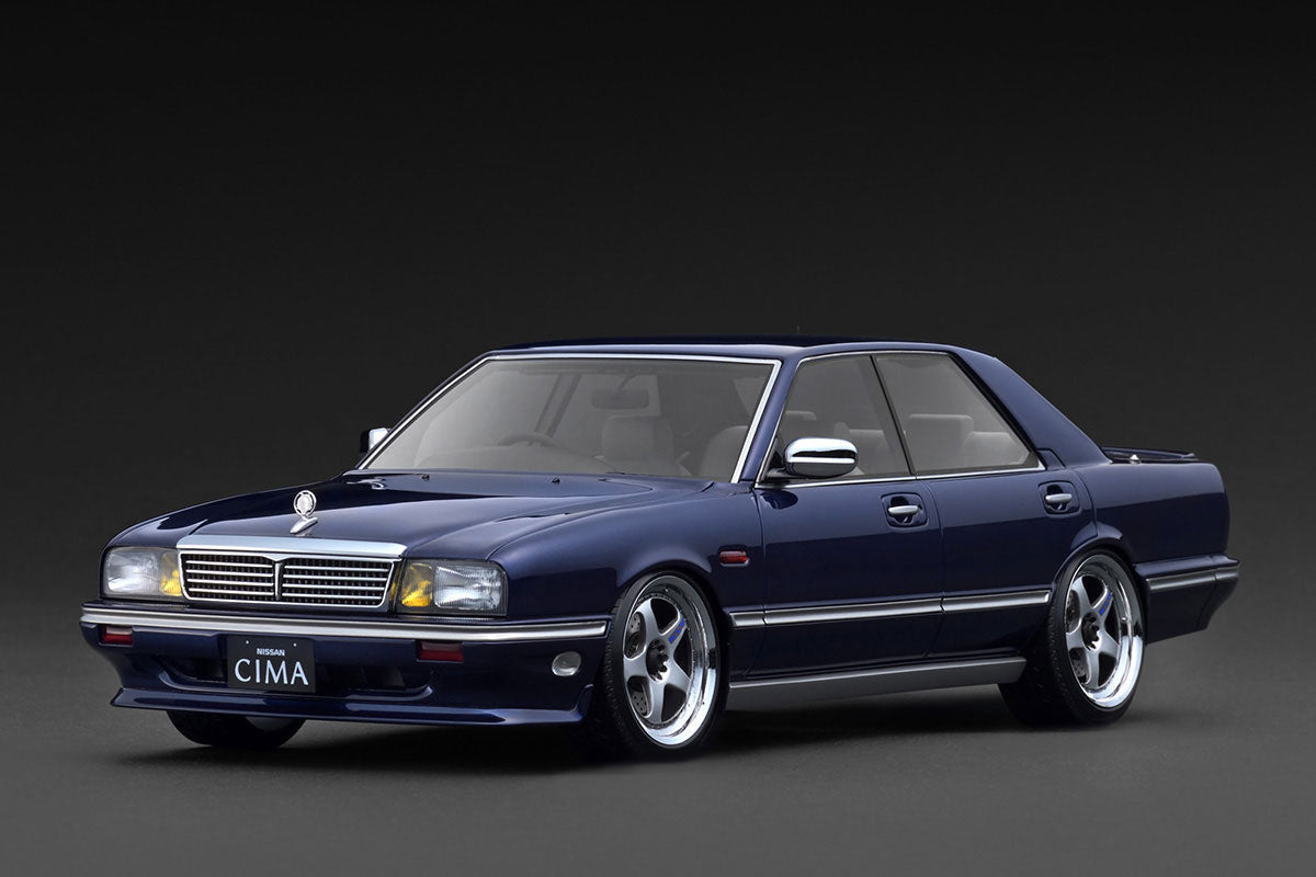[ Back-order ] ignition model IG3901 1:18 NISSAN GLORIA CIMA Y31 Dark Blue model car