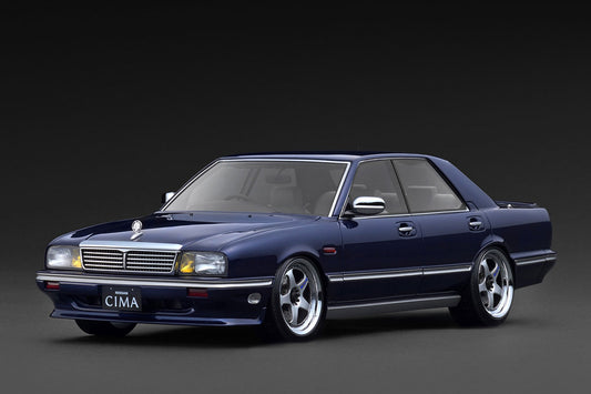 [ Back-order ] ignition model IG3901 1:18 NISSAN GLORIA CIMA Y31 Dark Blue model car