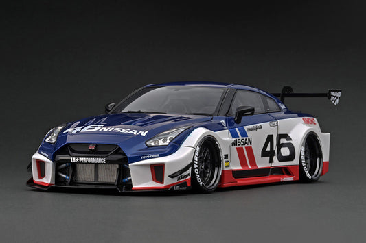 IG2360 ignition model 1:18 Nissan LB-Silhouette WORKS GT 35GT-RR BRE Color White/Blue/Red