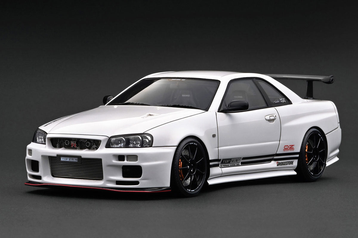 [ Back-order ] ignition model IG3642 1:18 TOP SECRET 34GT-R BNR34 White model car