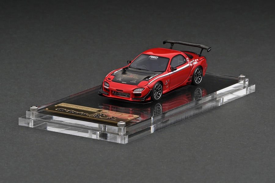 IG2725 ignition model 1:64 Mazda FEED RX-7 (FD3S) Maou Red