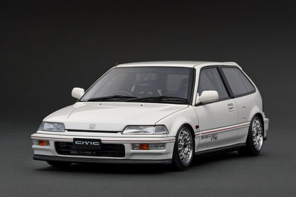 IG1291 ignition model 1:18 Honda Civic (EF9) SiR White MUGEN Type-Wheel