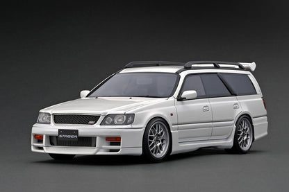 IG2885 ignition model 1:18 Nissan STAGEA 260RS (WGNC34) Pearl White Resin