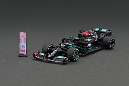 [ Back-order ]  Tarmac Works T64G-F037-LH2 1:64 Mercedes-AMG F1 W12 E Performance Sao Paulo GP 2021 Winner model car