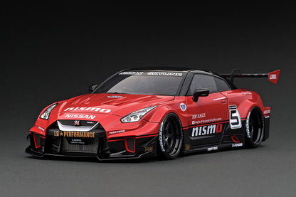 IG2723 ignition model 1:18 Nissan LB-Silhouette WORKS GT Nissan 35GT-RR Red/Black #5