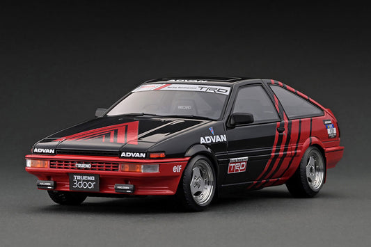 [ Back-order ] ignition model IG3284 1:18 Toyota Sprinter Trueno 3Dr GT Apex (AE86) Black/Red