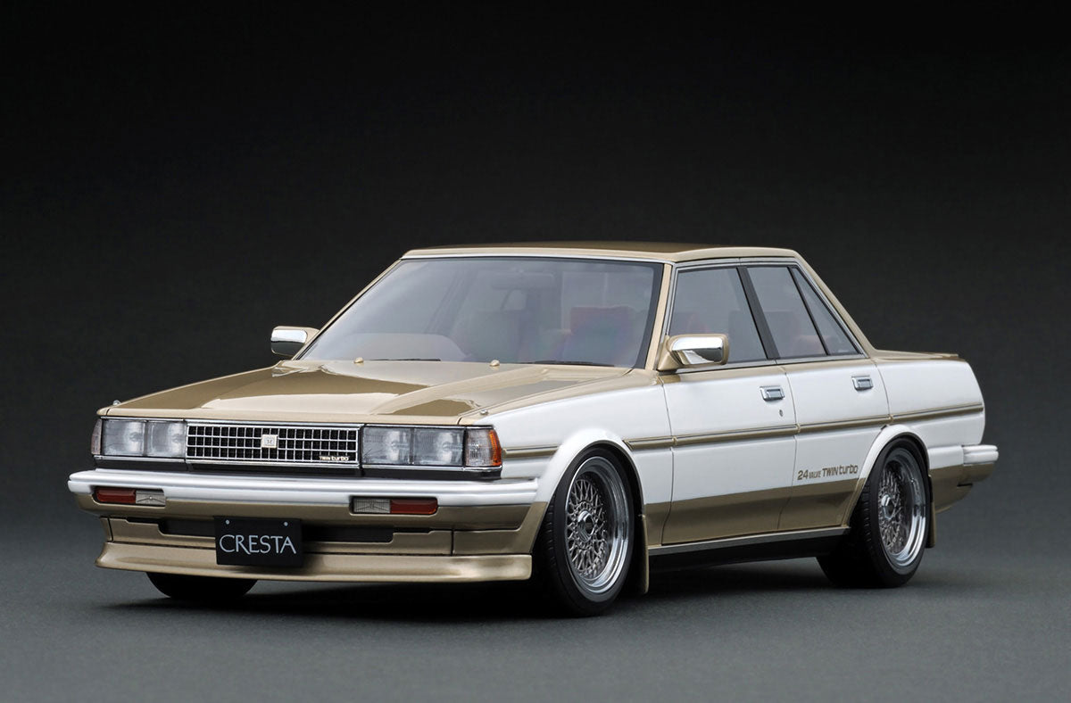 [ Back-order ] ignition model IG3831 1:18 Toyota CRESTA GT TWIN TURBO GX71 White Gold model car