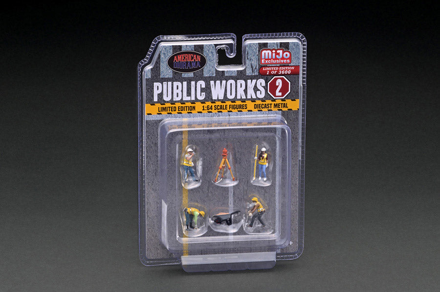 [ Back-order ]  Tarmac Works AD-76519MJ 1:64 Figure Set - Public Works 2 model car