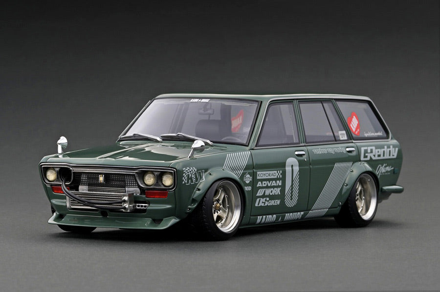 [ Back-order ] ignition model IG3147 1:18 Datsun Bluebird (510) Wagon Green model car