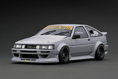 IG2607 ignition model 1:18 RWB AE86 Matte Gray