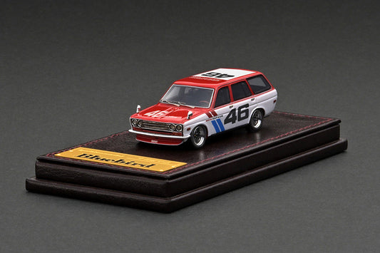 [ Back-order ] ignition model IG2929 1:64 Datsun Bluebird (510) Wagon Red/White