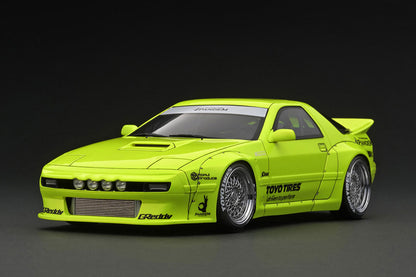 [ Back-order ] ignition model IG2912 1:18 PANDEM RX-7 (FC3S) Yellow model car