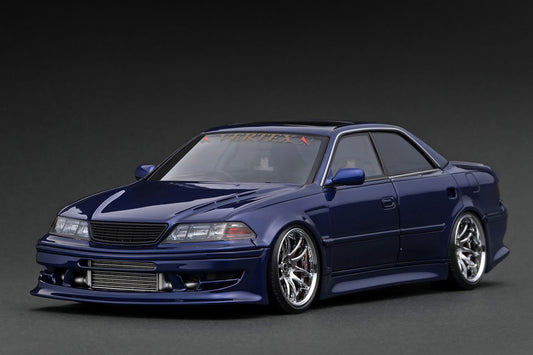 [ Back-order ] ignition model IG3581 1:18 VERTEX JZX100 MARK II Blue Metallic model car
