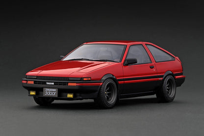 IG2790 ignition model 1:18 Toyota Sprinter Trueno 3Dr GT Apex (AE86) Red/Black