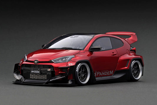 IG2902 ignition model 1:18 Toyota PANDEM GR Yaris (4BA) Red Metallic Resin