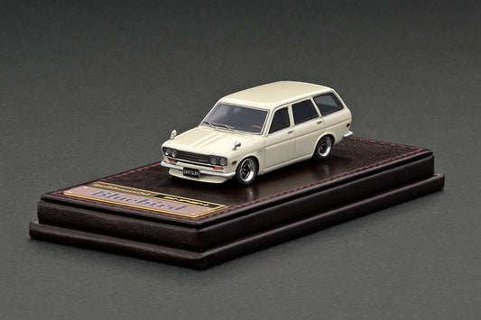 [ Back-order ] ignition model IG2881 1:64 Datsun Bluebird (510) Wagon White model car