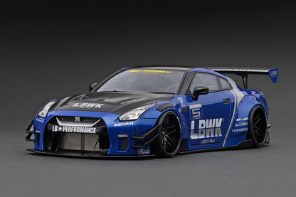 IG2340 ignition model 1:18 Nissan LB-WORKS GT-R R35 type2 Blue LBWK Limited Ver.