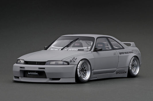 IG3034 ignition model 1:18 Nissan PANDEM GT-R (BCNR33) Matte Gray Resin