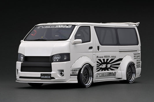 IG2804 ignition model 1:18 Toyota T･S･D WORKS HIACE Pearl White Resin