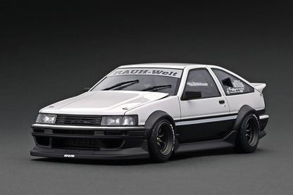 IG2612 ignition model 1:18 RWB AE86 White/Black Resin