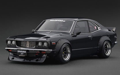 [ Back-order ] ignition model IG3728 1:18 Mazda Savanna S124A Semi Works Black model car