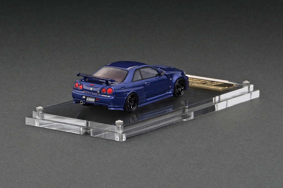 IG2937 ignition model 1:64 Nissan NISMO R34 GT-R Z-tune Bayside Blue