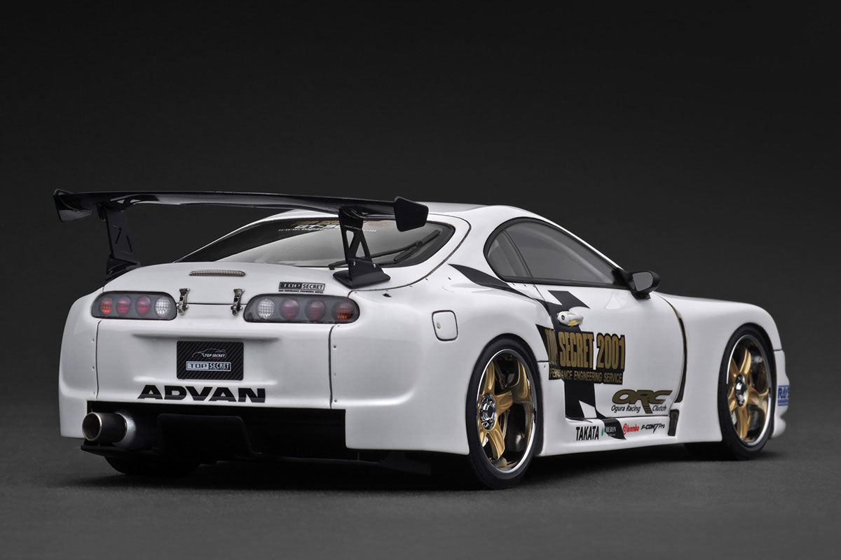 [ Back-order ] ignition model IG3744 1:18 TOP SECRET GT300 Supra A80 White model car
