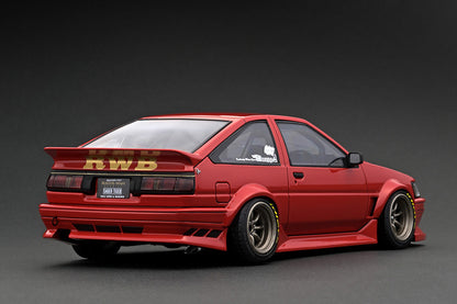 IG2611 ignition model 1:18 RWB AE86 Red Resin