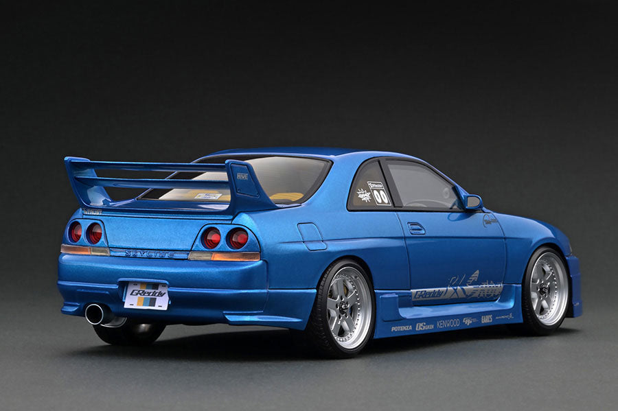 IG3128 ignition model 1:18 GReddy GT-R (BCNR33) Blue Metallic