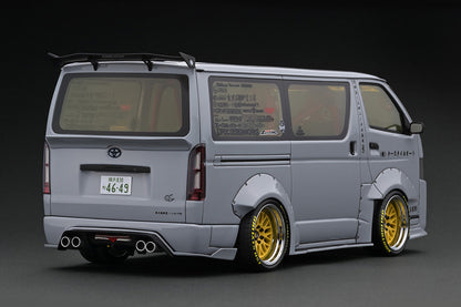 IG3120 ignition model 1:18 TSD WORKS Hiace Gray