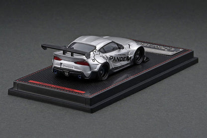 [ Back-order ] ignition model IG2338 1:64 PANDEM Supra (A90) Silver With Mr.Miura