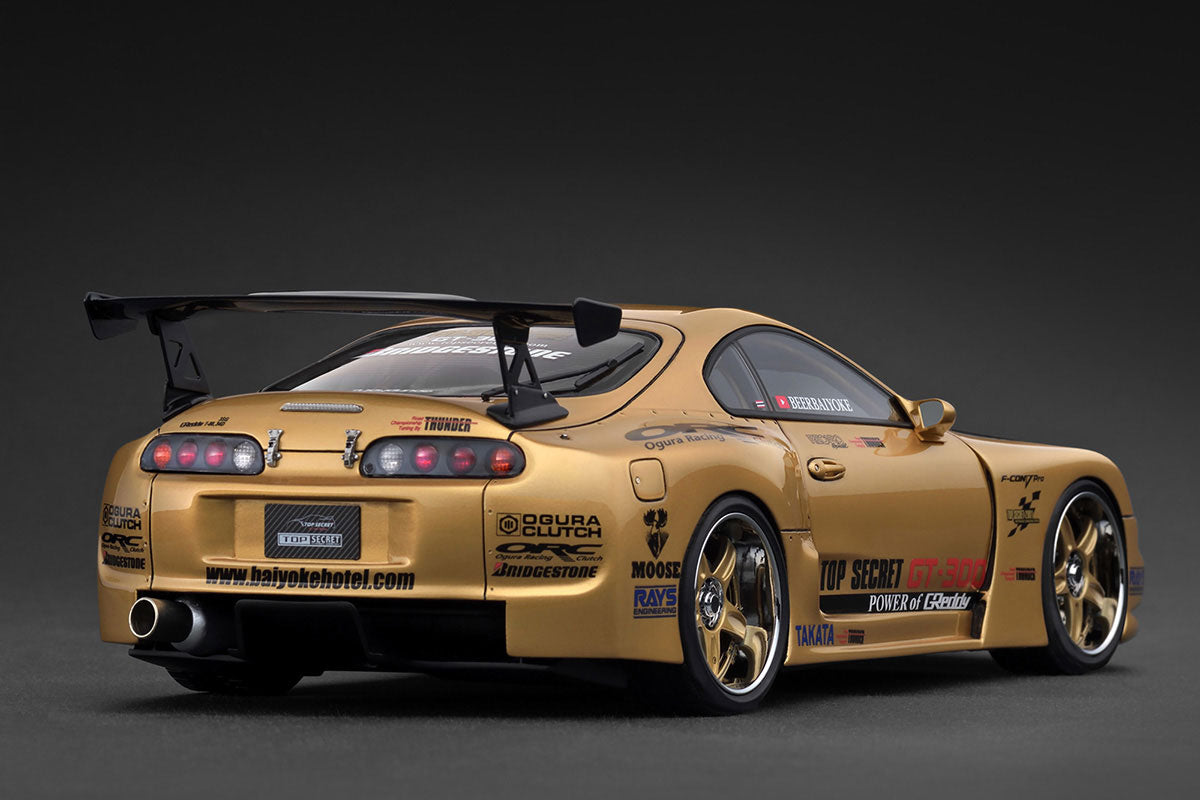 [ Back-order ] ignition model IG3743 1:18 TOP SECRET GT300 Supra A80 Gold model car