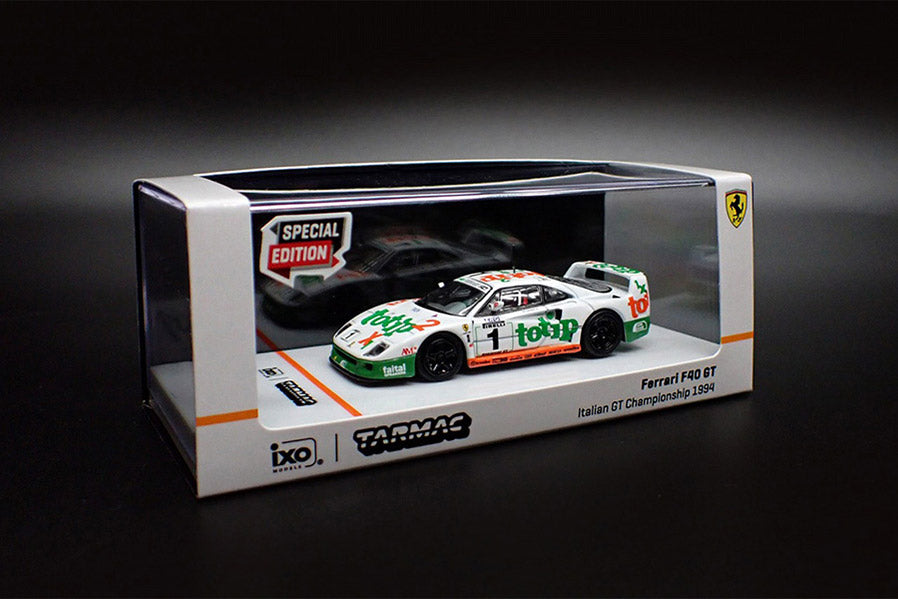 [ Back-order ]  Tarmac Works T64-076-94IGT01 1:64 Ferrari F40 GT Italian GT Championship 1994 model car