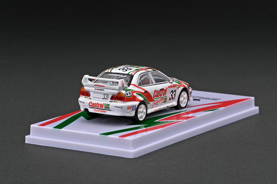 [ Back-order ]  Tarmac Works T64-012-98ST33 1:64 Mitsubishi Lancer Evolution V Super N1 Endurance Series 1998 model car