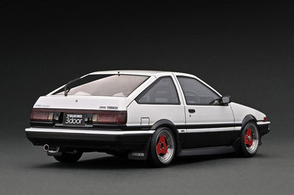 [ Back-order ] ignition model IG3283 1:18 Toyota Sprinter Trueno 3Dr GT Apex (AE86) White/Black AD-Wheel