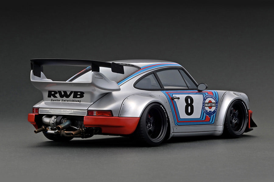 IG2468 ignition model 1:18 RWB 964 Silver / Orange