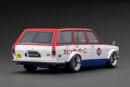 [ Back-order ] ignition model IG3154 1:18 Datsun Bluebird (510) Wagon Red/White/Blue