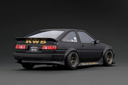 IG2606 ignition model 1:18 RWB AE86 Matte Black Resin